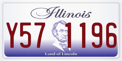 IL license plate Y571196