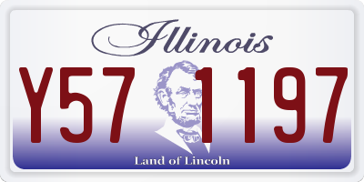 IL license plate Y571197