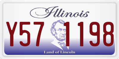 IL license plate Y571198