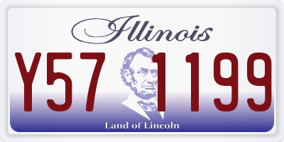IL license plate Y571199