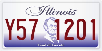 IL license plate Y571201