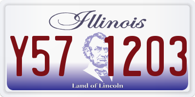 IL license plate Y571203