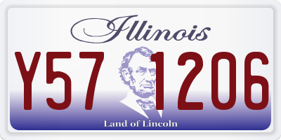 IL license plate Y571206