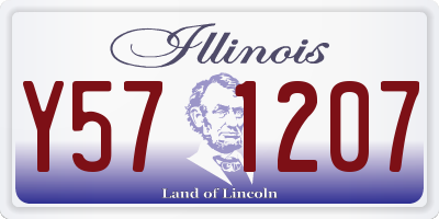 IL license plate Y571207