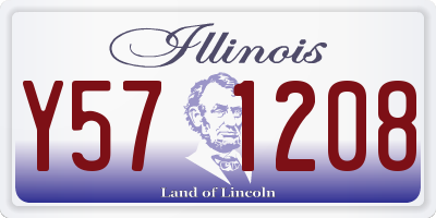 IL license plate Y571208
