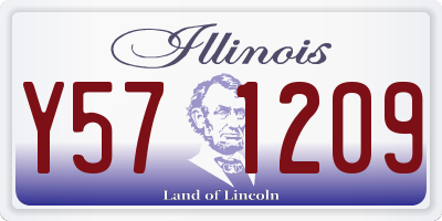 IL license plate Y571209