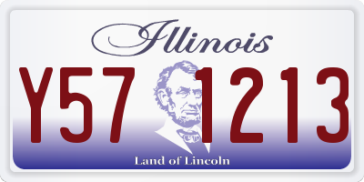 IL license plate Y571213