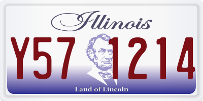 IL license plate Y571214