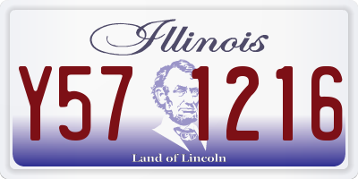 IL license plate Y571216