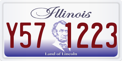 IL license plate Y571223