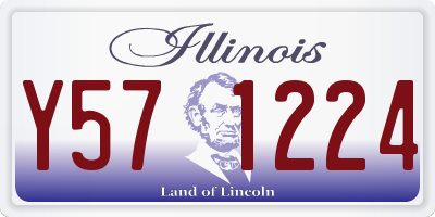 IL license plate Y571224