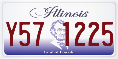 IL license plate Y571225