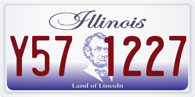 IL license plate Y571227