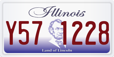 IL license plate Y571228