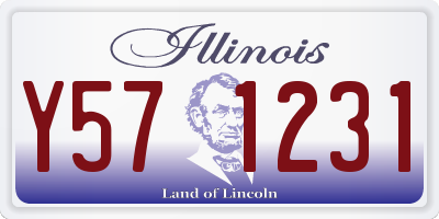 IL license plate Y571231