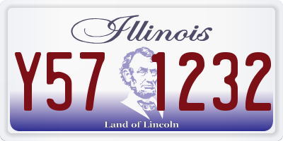 IL license plate Y571232