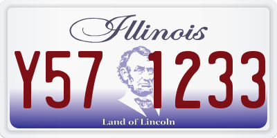 IL license plate Y571233