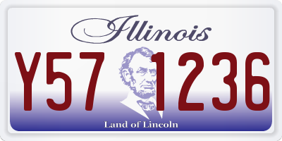 IL license plate Y571236