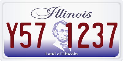 IL license plate Y571237