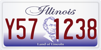 IL license plate Y571238