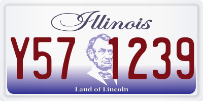 IL license plate Y571239