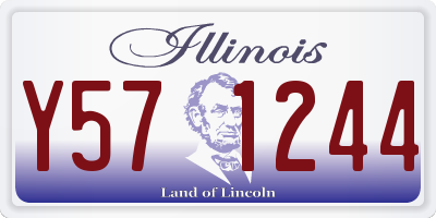IL license plate Y571244