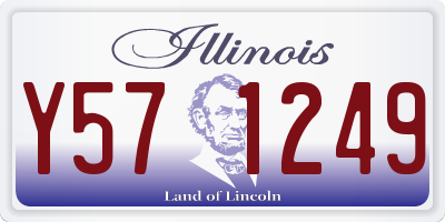 IL license plate Y571249