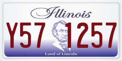 IL license plate Y571257