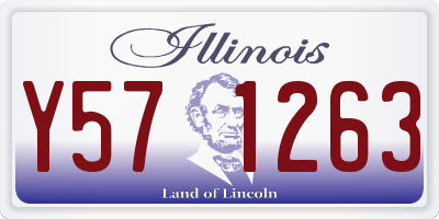 IL license plate Y571263