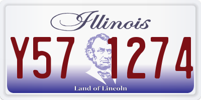 IL license plate Y571274