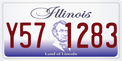 IL license plate Y571283