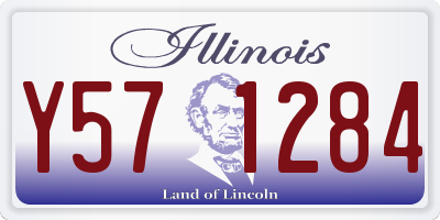 IL license plate Y571284