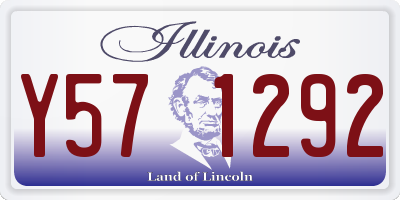 IL license plate Y571292