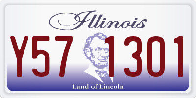 IL license plate Y571301