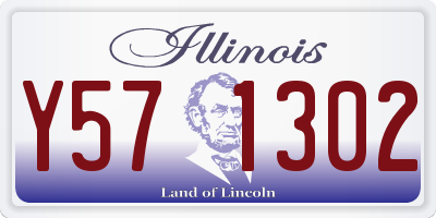 IL license plate Y571302