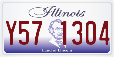 IL license plate Y571304