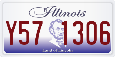 IL license plate Y571306