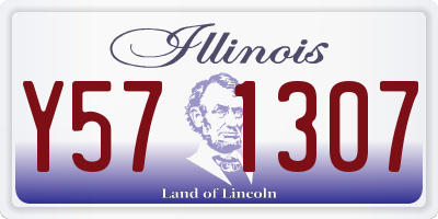 IL license plate Y571307