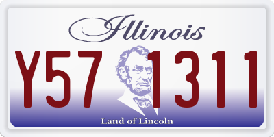 IL license plate Y571311