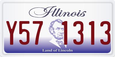 IL license plate Y571313