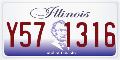 IL license plate Y571316