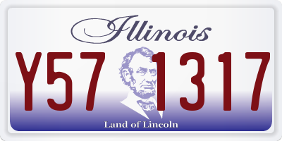 IL license plate Y571317