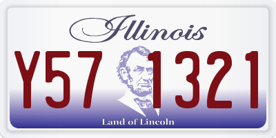 IL license plate Y571321