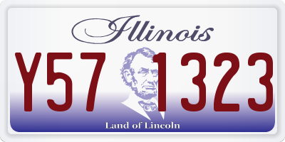 IL license plate Y571323