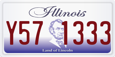 IL license plate Y571333