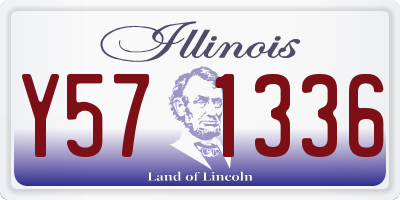 IL license plate Y571336
