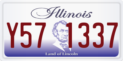 IL license plate Y571337