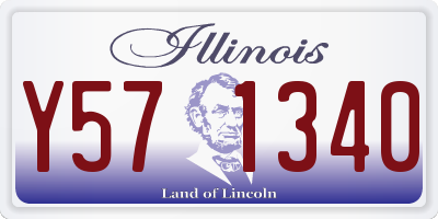 IL license plate Y571340