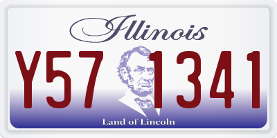 IL license plate Y571341