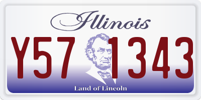 IL license plate Y571343